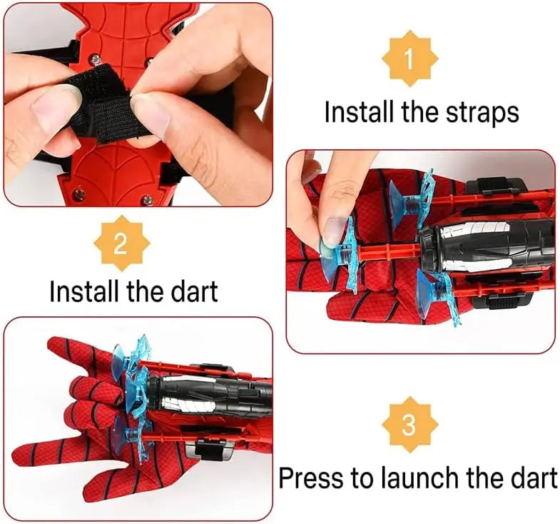 Spider Web Launcher Glove - Hero Role Play Toy for Kids