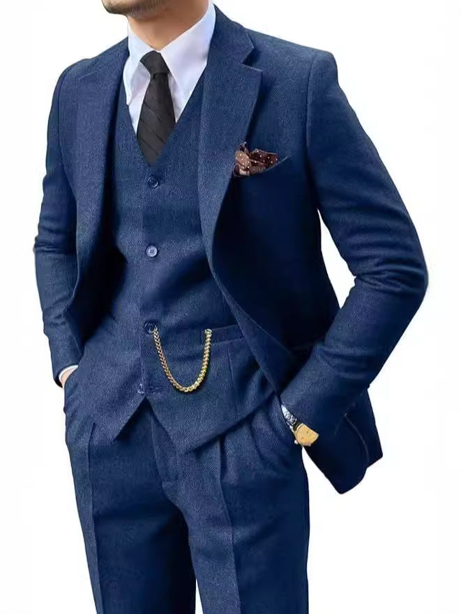 RegentLine™ Herringbone Elite 3-Piece Suit
