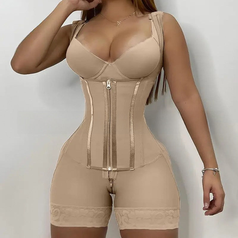 SculptSilhouette™ 7-Steel Boned Waist Sculpting Bodysuit