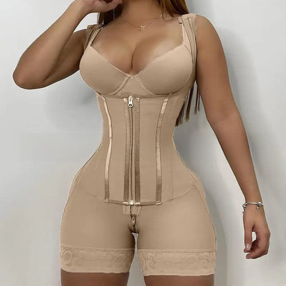 SculptSilhouette™ 7-Steel Boned Waist Sculpting Bodysuit