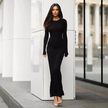 SculptéSilk™ Fishtail Maxi Dress