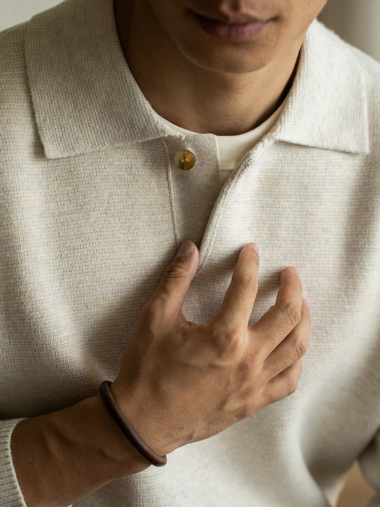 Gentleman’s Haven™ Italian Knit Lapel Cardigan