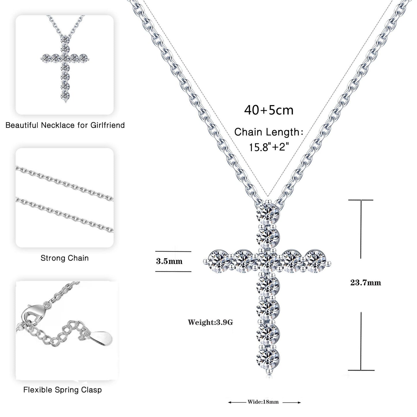 EternaBond™ Rhinestone Love Pendant Multi-Necklaces | Son to Mom Collection