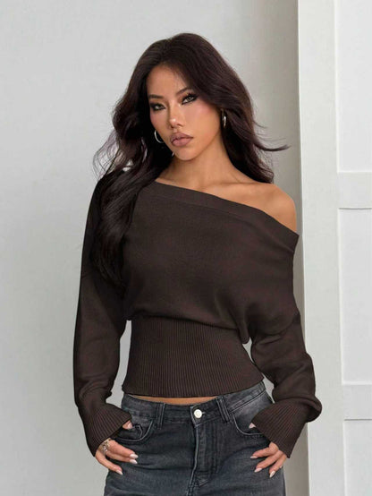 LunaLine™ Off-Shoulder Knit Top
