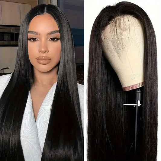SilkLuxe™ Lace-Trim Straight Wig