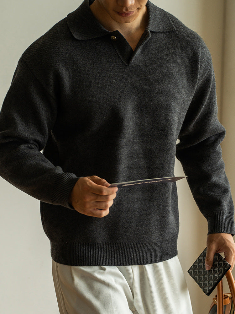 Gentleman’s Haven™ Italian Knit Lapel Cardigan