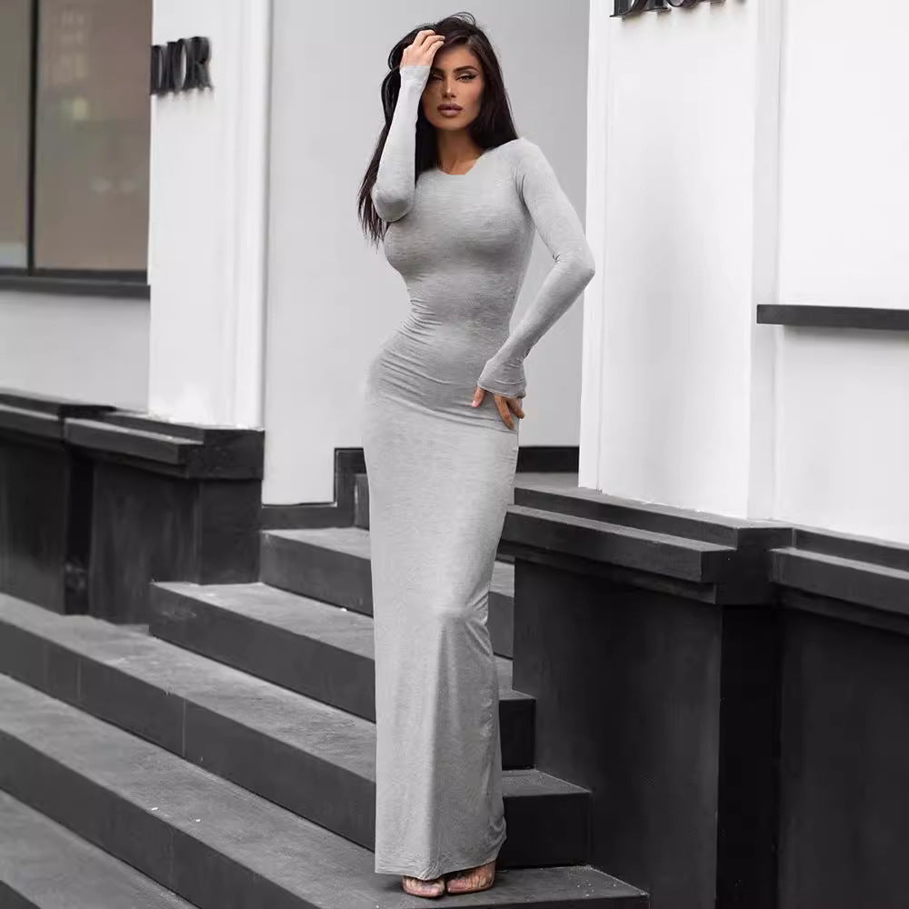 SculptéSilk™ Fishtail Maxi Dress