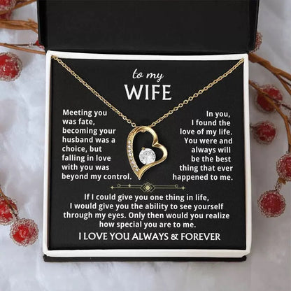 EverHeart™ Zirconia Love Pendant Necklace for Wife and Daughter