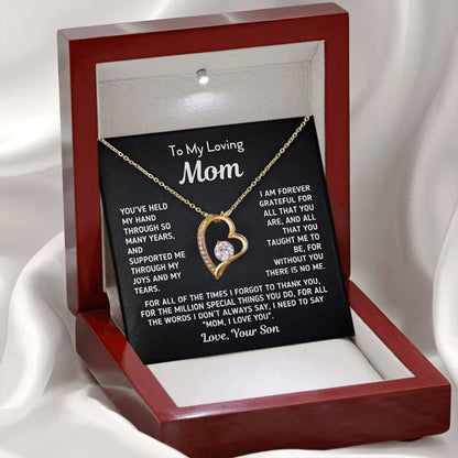 EternaBond™ Rhinestone Love Pendant Multi-Necklaces | Son to Mom Collection