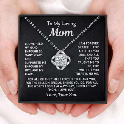 EternaBond™ Rhinestone Love Pendant Multi-Necklaces | Son to Mom Collection