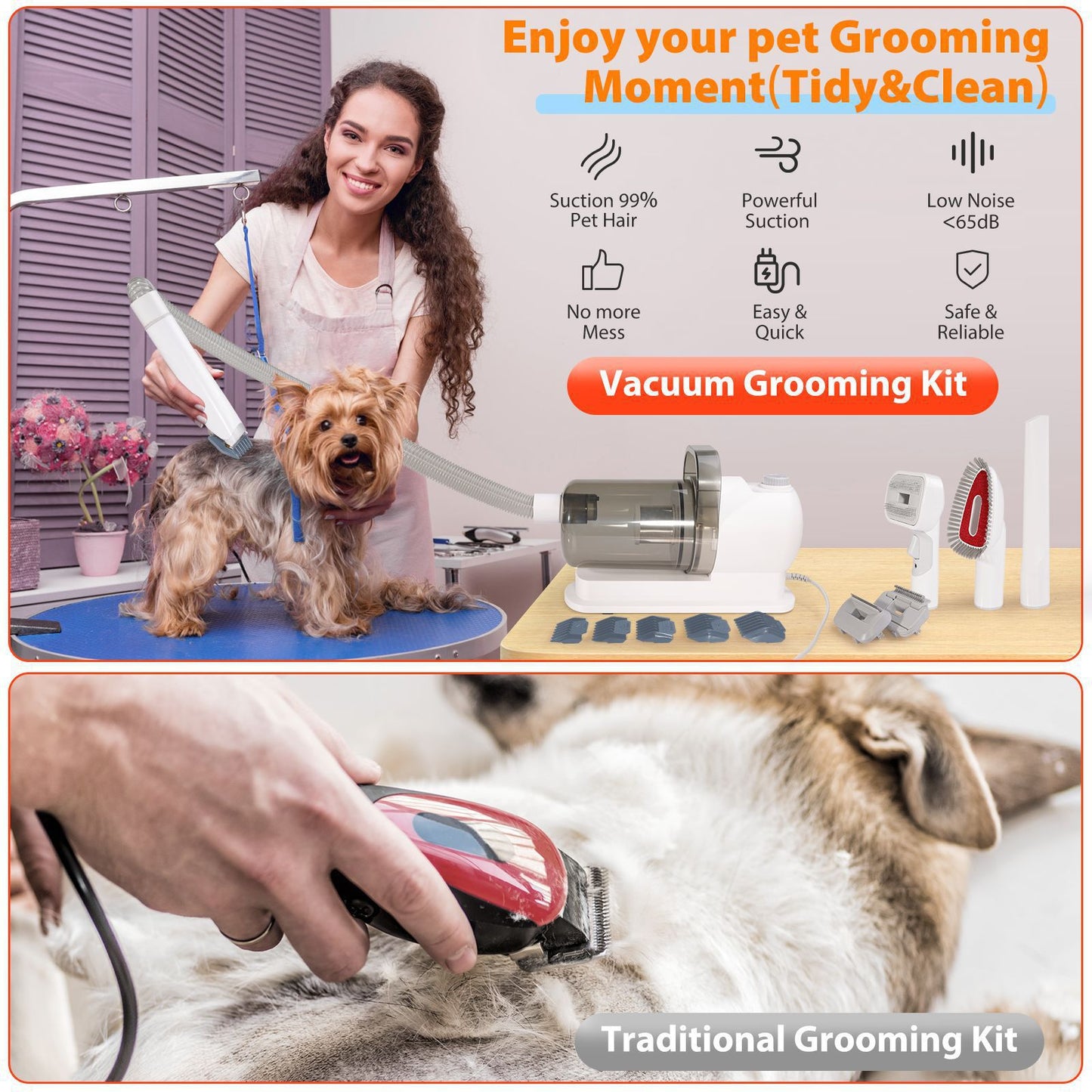 FurGuard Pro™ Pet Hair Vacuum & Trimmer