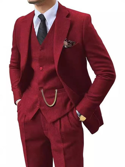 RegentLine™ Herringbone Elite 3-Piece Suit
