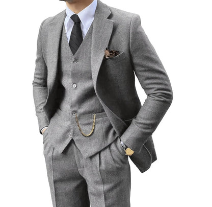 RegentLine™ Herringbone Elite 3-Piece Suit