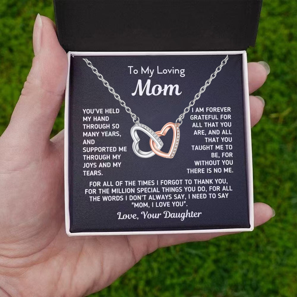 EternaBond™ Rhinestone Love Pendant Multi-Necklaces | Son to Mom Collection