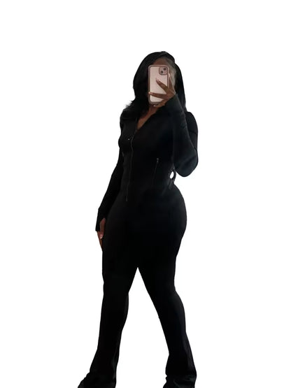 Everyday Flare Tracksuit Set - Matching Hoodie & Pants