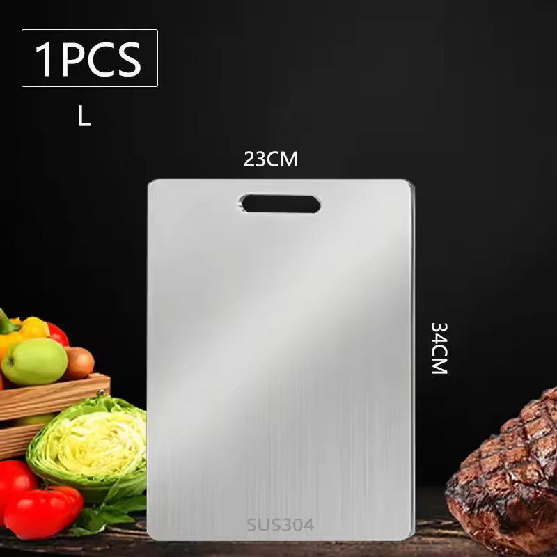 Double Sided Stainless Steel Cutting Board