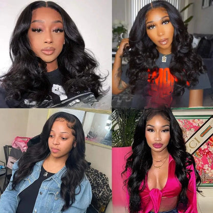 CrownLuxe™ Body Wave Human Hair Lace Wig