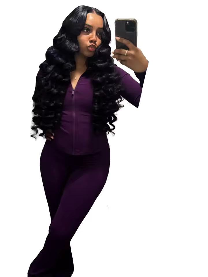 Everyday Flare Tracksuit Set - Matching Hoodie & Pants