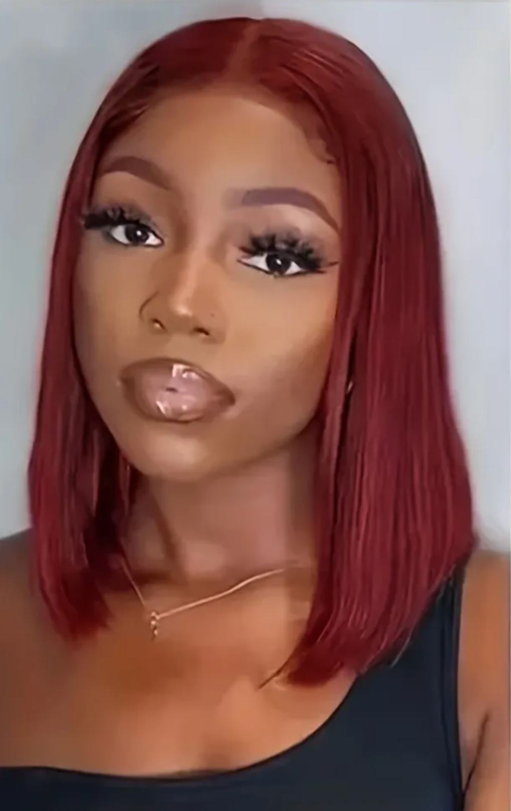 VelourCrown™ 99J Wine Red 100% Human Hair Lace Front Wig
