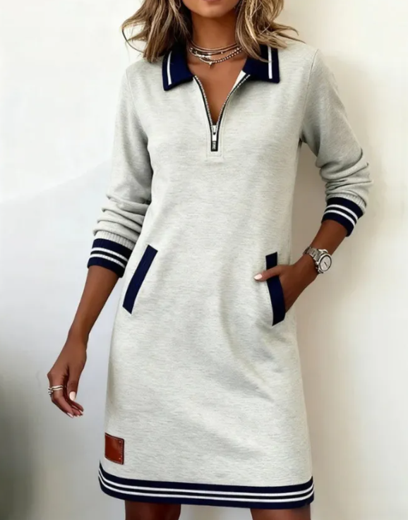 MonroeZip™ Luxe Lapel Sport Dress