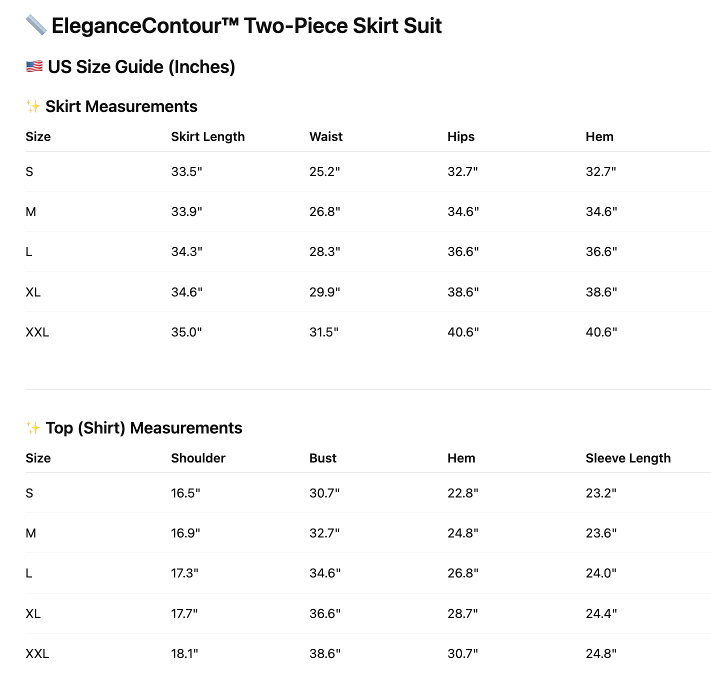 EleganceContour™ Two-Piece Skirt Suit Set