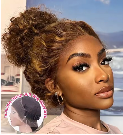 LuxeCrown™ 13x4 Brazilian Virgin Remy Lace Front Wig – 180% Density