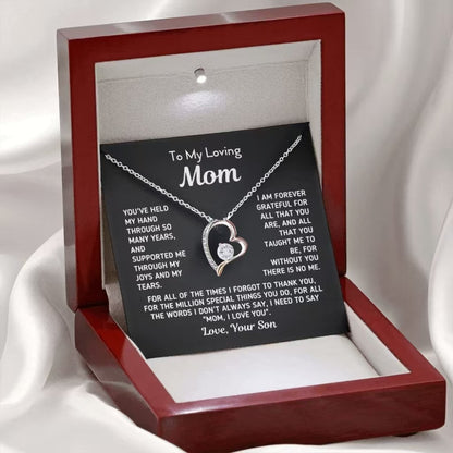 EternaBond™ Rhinestone Love Pendant Multi-Necklaces | Son to Mom Collection