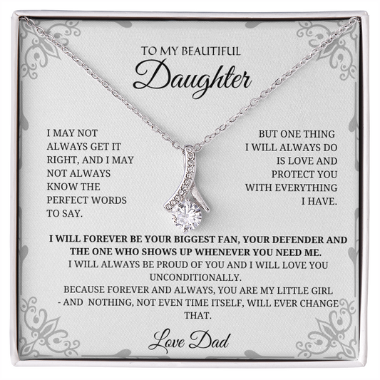 To My Beautiful Daughter_ Alluring Beauty Necklace
