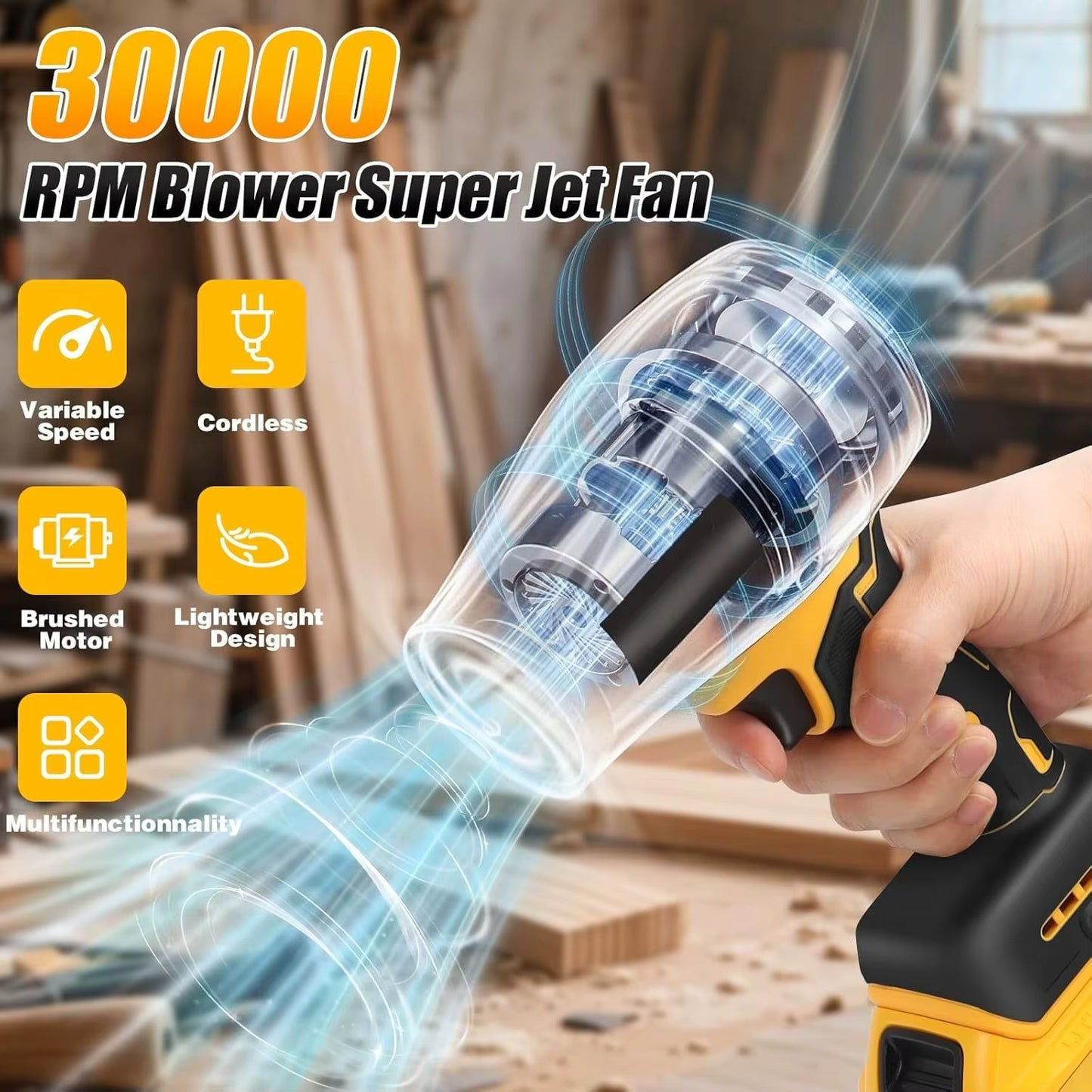 TurboForce Pro™ Cordless Jet Blower