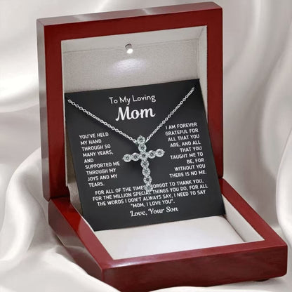 EternaBond™ Rhinestone Love Pendant Multi-Necklaces | Son to Mom Collection