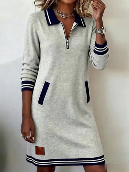 MonroeZip™ Luxe Lapel Sport Dress