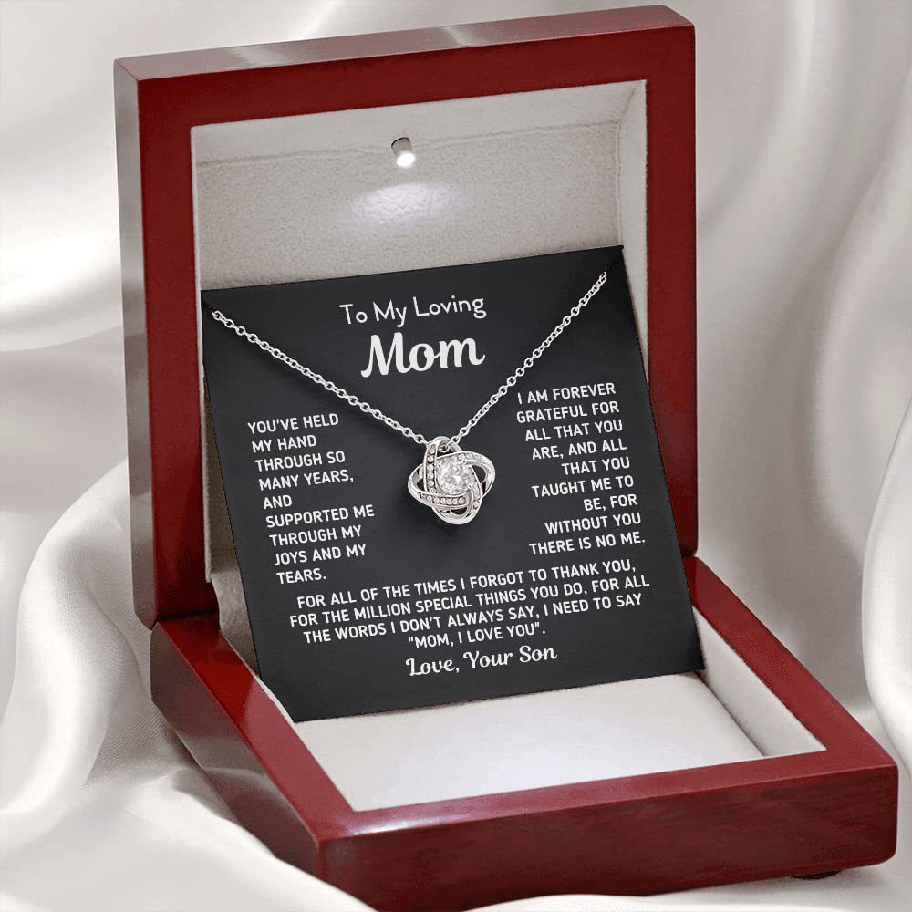 EternaBond™ Rhinestone Love Pendant Multi-Necklaces | Son to Mom Collection