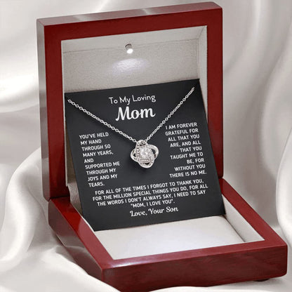 EternaBond™ Rhinestone Love Pendant Multi-Necklaces | Son to Mom Collection
