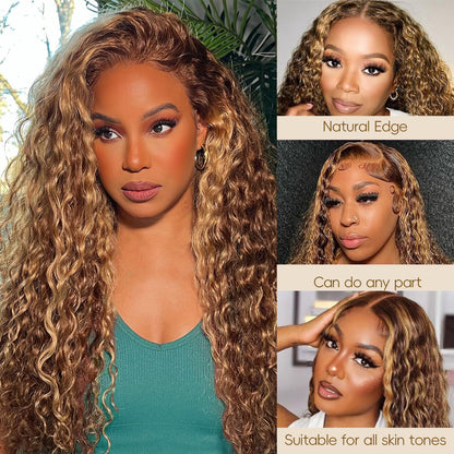 LuxeCrown™ 13x4 Brazilian Virgin Remy Lace Front Wig – 180% Density