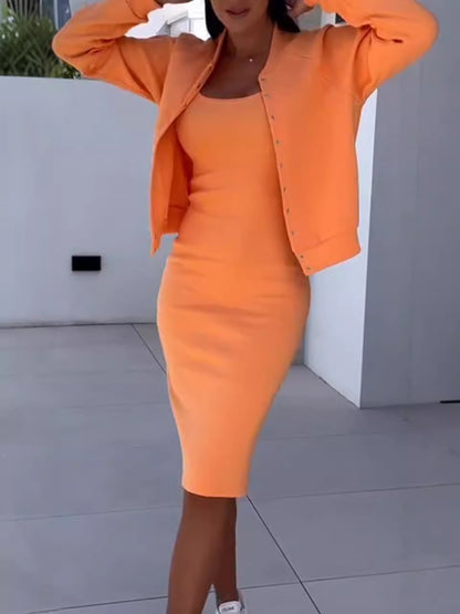 GraceLayer™ Two-Piece Suspender Skirt & Coat Set