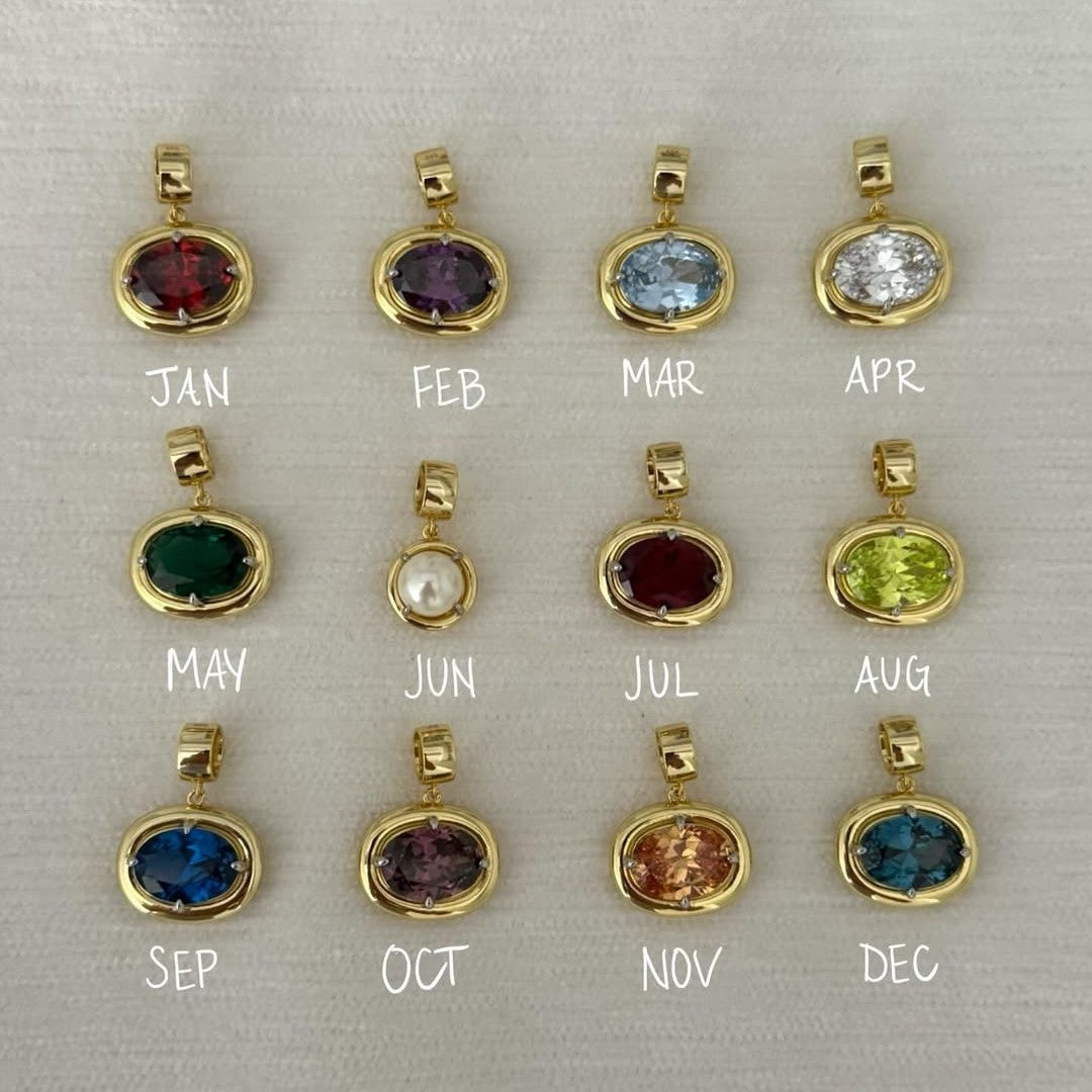BirthHue™ Birth Stone and Birth Flower Pendants