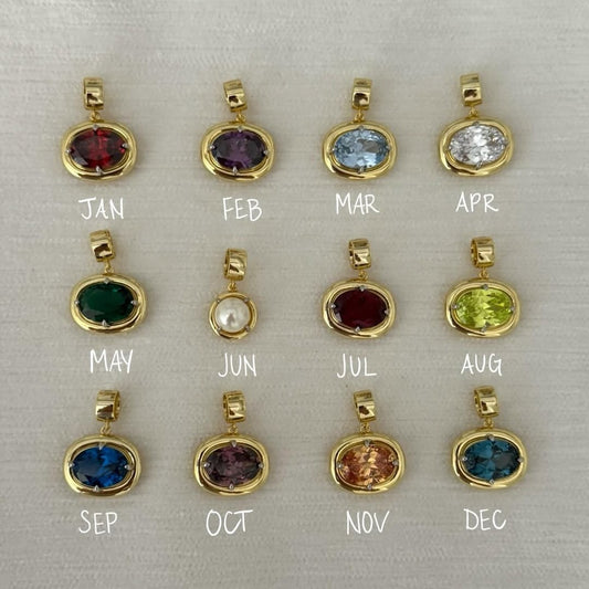 BirthHue™ Birth Stone and Birth Flower Pendants