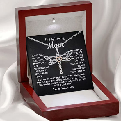 EternaBond™ Rhinestone Love Pendant Multi-Necklaces | Son to Mom Collection