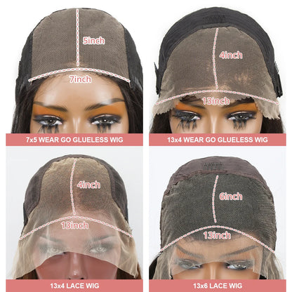 Deep Wave Curly Bob Wig - Natural Textured Lace Front