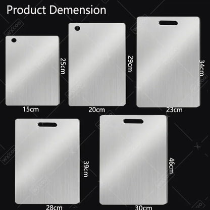 Double Sided Stainless Steel Cutting Board
