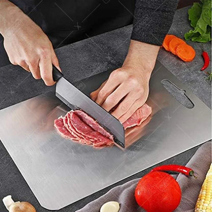 Double Sided Stainless Steel Cutting Board