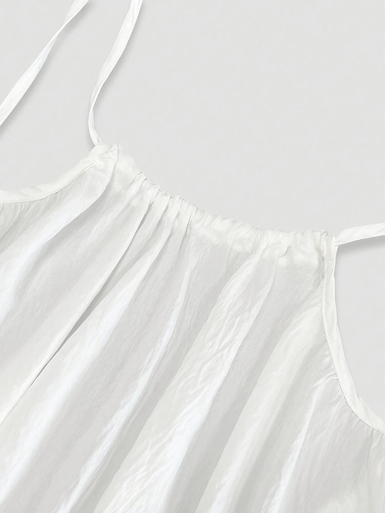 Coastal Breeze Backless Cami Dress - Lightweight Summer Dress