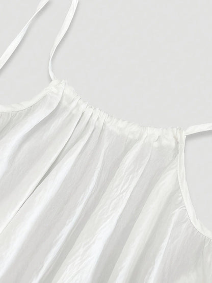 Coastal Breeze Backless Cami Dress - Lightweight Summer Dress