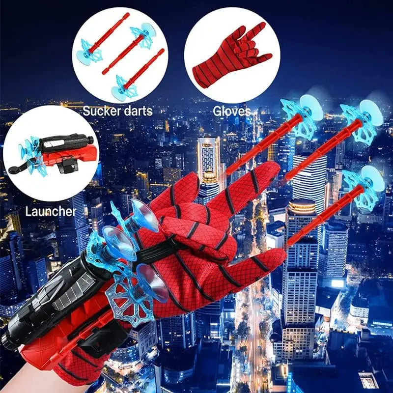 Spider Web Launcher Glove - Hero Role Play Toy for Kids
