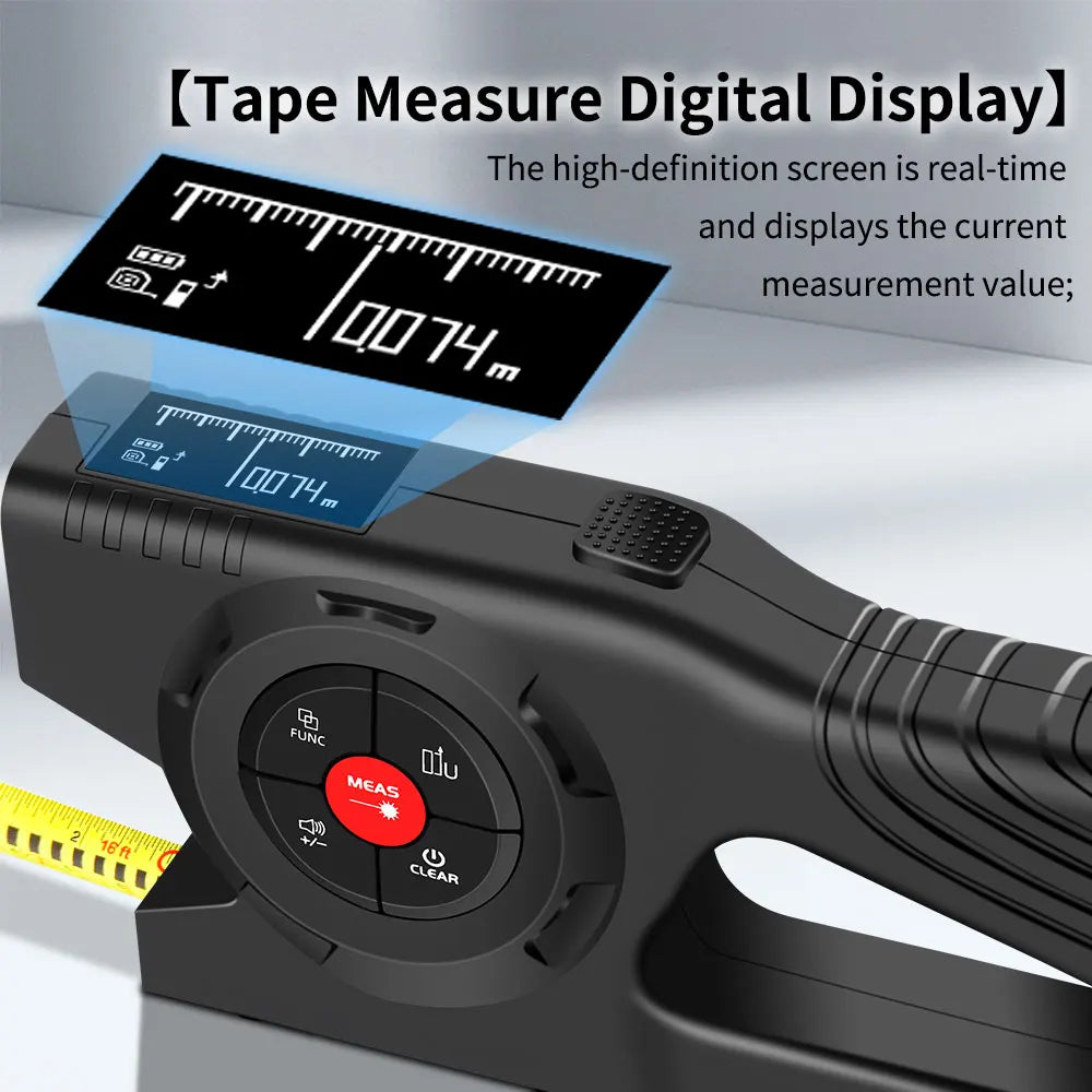 OmniMeasure™ Pro 3-in-1 Laser Rangefinder & Tape