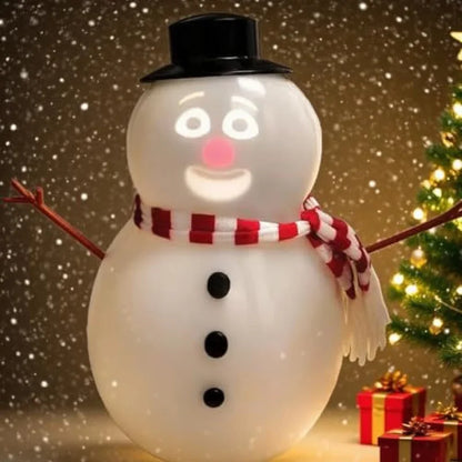 Blinking Talking Snowman Projector - Animated Holiday Decoration