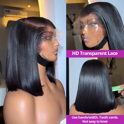 Ready To Wear HD Bob Wig - Glueless Lace Front Human Hair