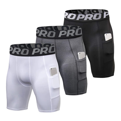 PowerFlex™ Elite Compression Gym Shorts with Pockets