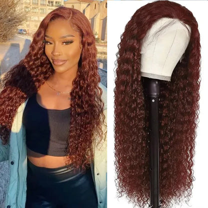 Water Wave Reddish Brown Lace Wig - Glueless HD Lace