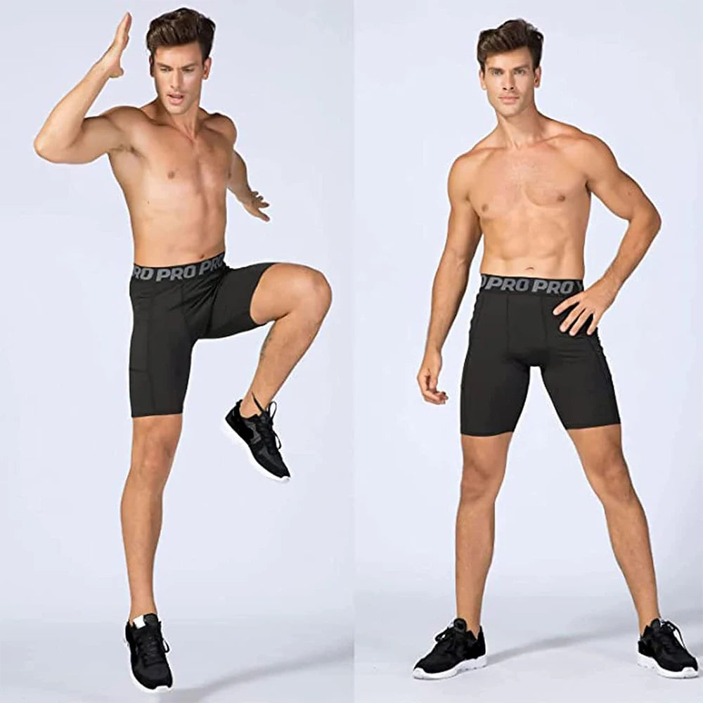 PowerFlex™ Elite Compression Gym Shorts with Pockets